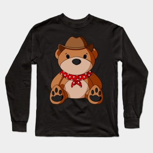 Cowboy Teddy Bear Long Sleeve T-Shirt